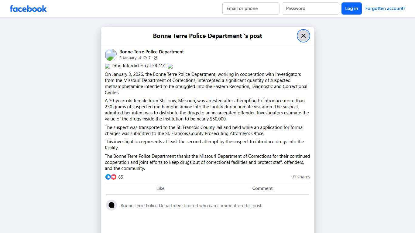 🚨 Drug Interdiction at... - Bonne Terre Police Department | Facebook